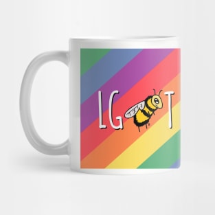 LGBT Rainbow Bee Mug